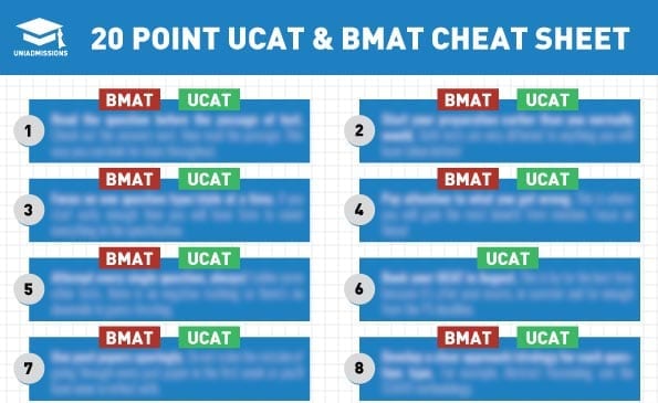 UCAT AND BMAT CHEAT SHEET