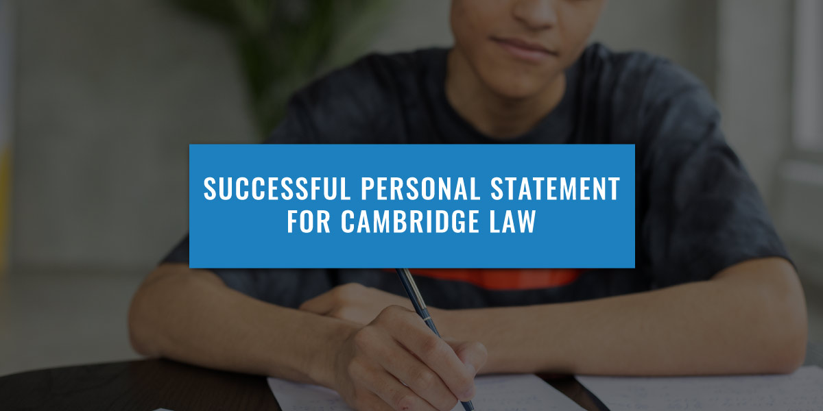 law personal statement for cambridge