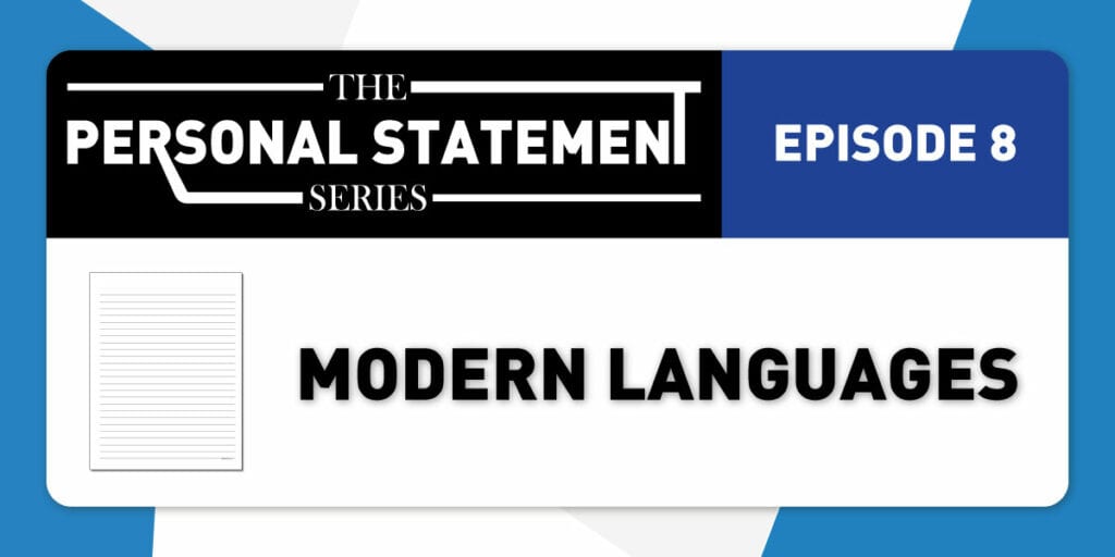 personal statement modern languages