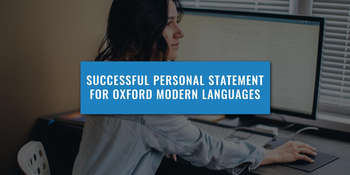 modern languages personal statement example