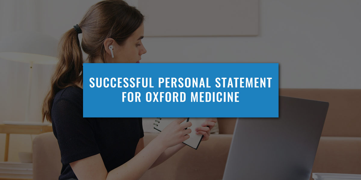 university of oxford medicine personal statement