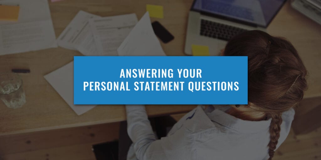 personal statement questions uk