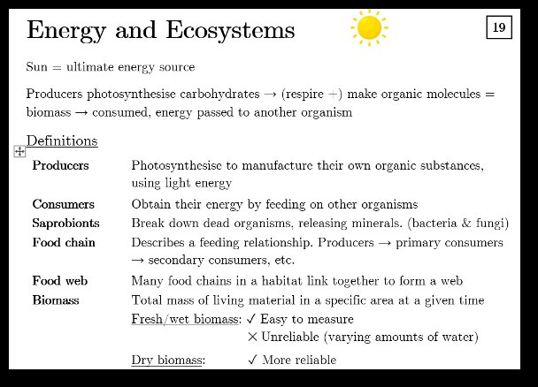 Energy-And-Ecosystems-Revision-Notes