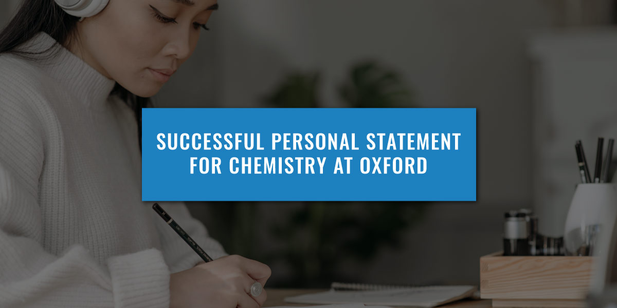 personal statement oxford chemistry