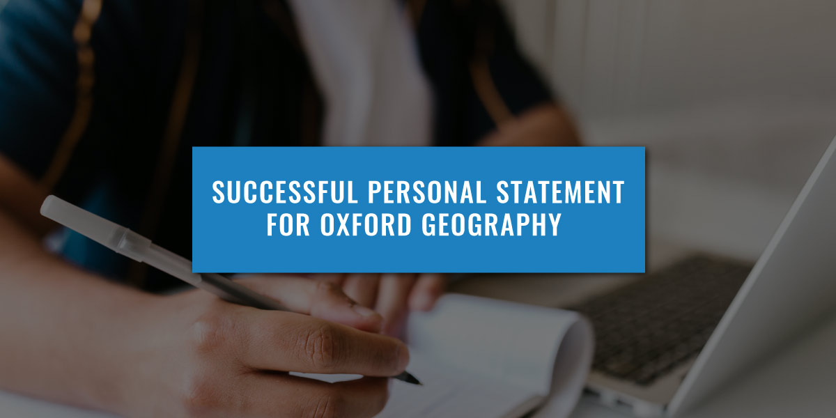 geography personal statement oxford