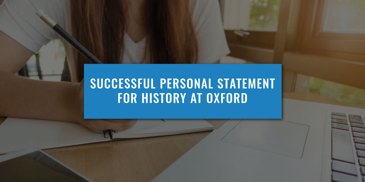 history personal statement for oxford