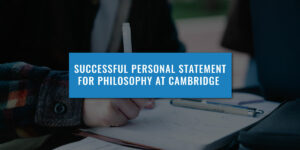 Successful Personal Statement For Philosophy At Cambridge