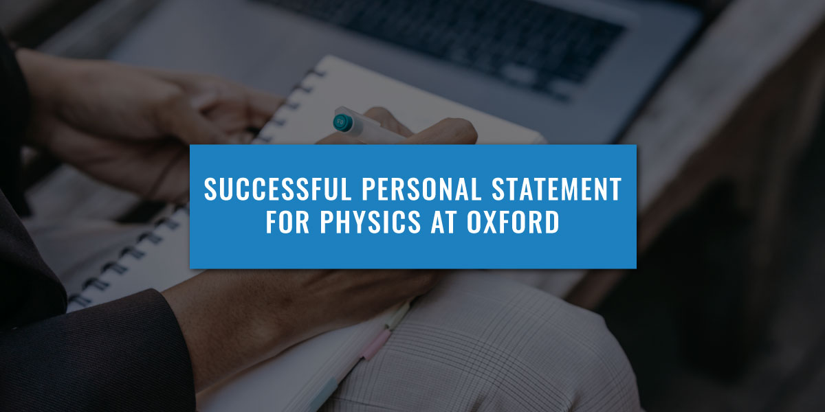 oxford physics personal statement examples