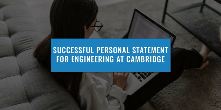 successful cambridge engineering personal statements