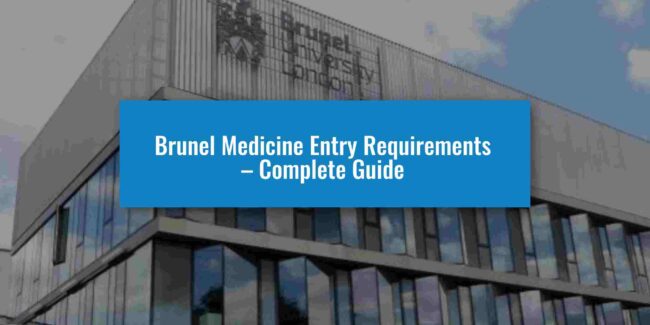 Brunel Medicine Entry Requirements Guide