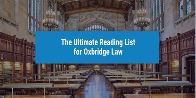 Oxbridge Law Reading List